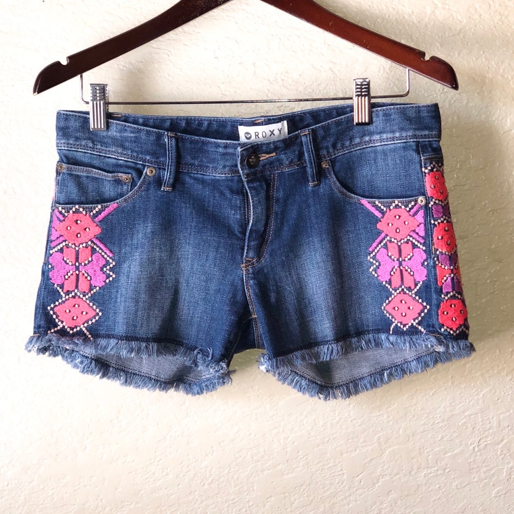 Roxy Embroidered Festival Tribal Roxy Shor…